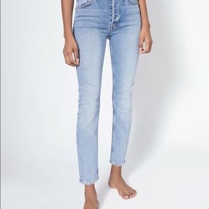Re/Done Originals High Rise Ankle Crop Size 28 NWT